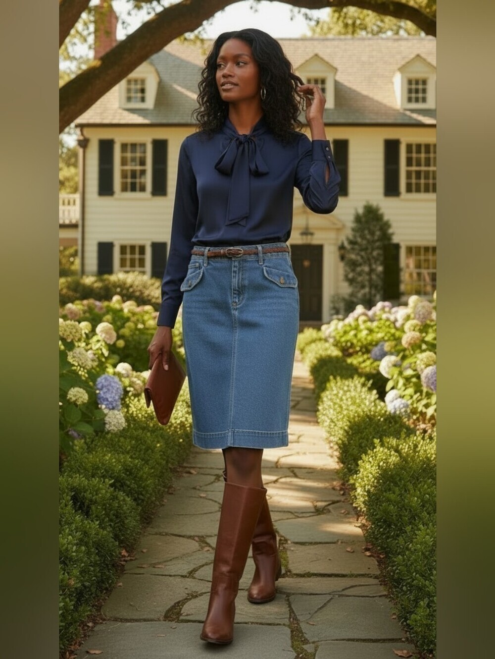 Marc Jacobs Denim Skirt Y2K Minimalist Classic Jean Skirt Size 8